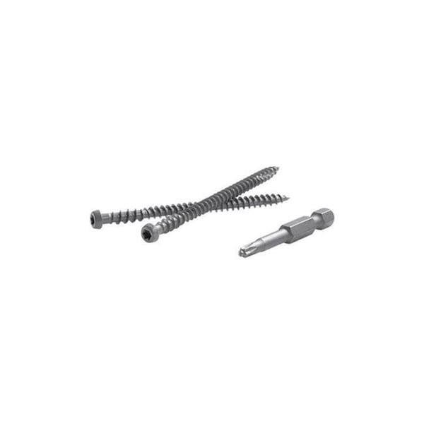 Fastenmaster Fastenmaster 5000253 TrapEase 2.5 in. Torx TTAP Star Head Zinc Carbon Steel Composite Deck Screws; Tiki Torch - 350 Per Box 5000253 - main